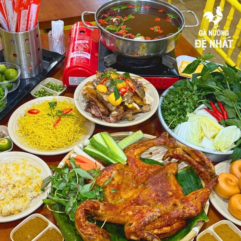 Combo Gà Nướng Lẩu Gà