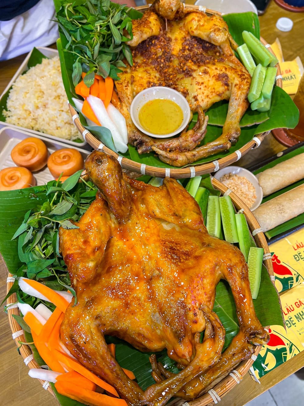 Gà Nướng Mắm Nhỉ Hoặc Muối Ớt Của Combo Mua 1 Được 5 Chi Với 150k